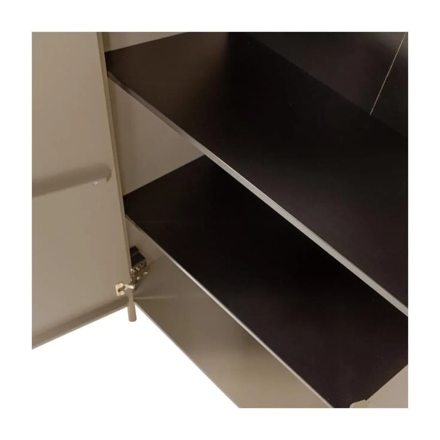 Gunnar Vitrinekast grenen mud 85 cm