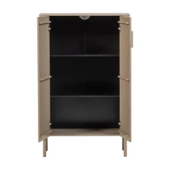 Gunnar Vitrinekast grenen mud 85 cm