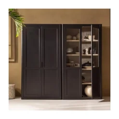 Gunnar Wandkast grenen matzwart/mud 120 cm