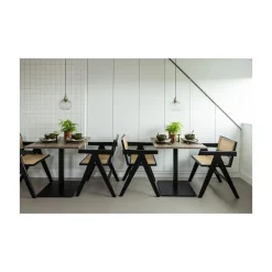 Gunn Eetkamerstoel rattan/hout zwart
