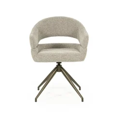 Hailey Eetkamerstoel Taupe stof