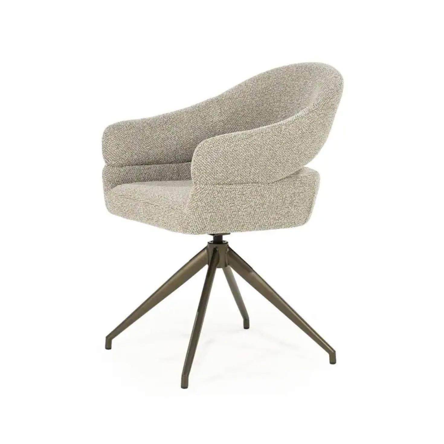 Hailey Eetkamerstoel Taupe stof