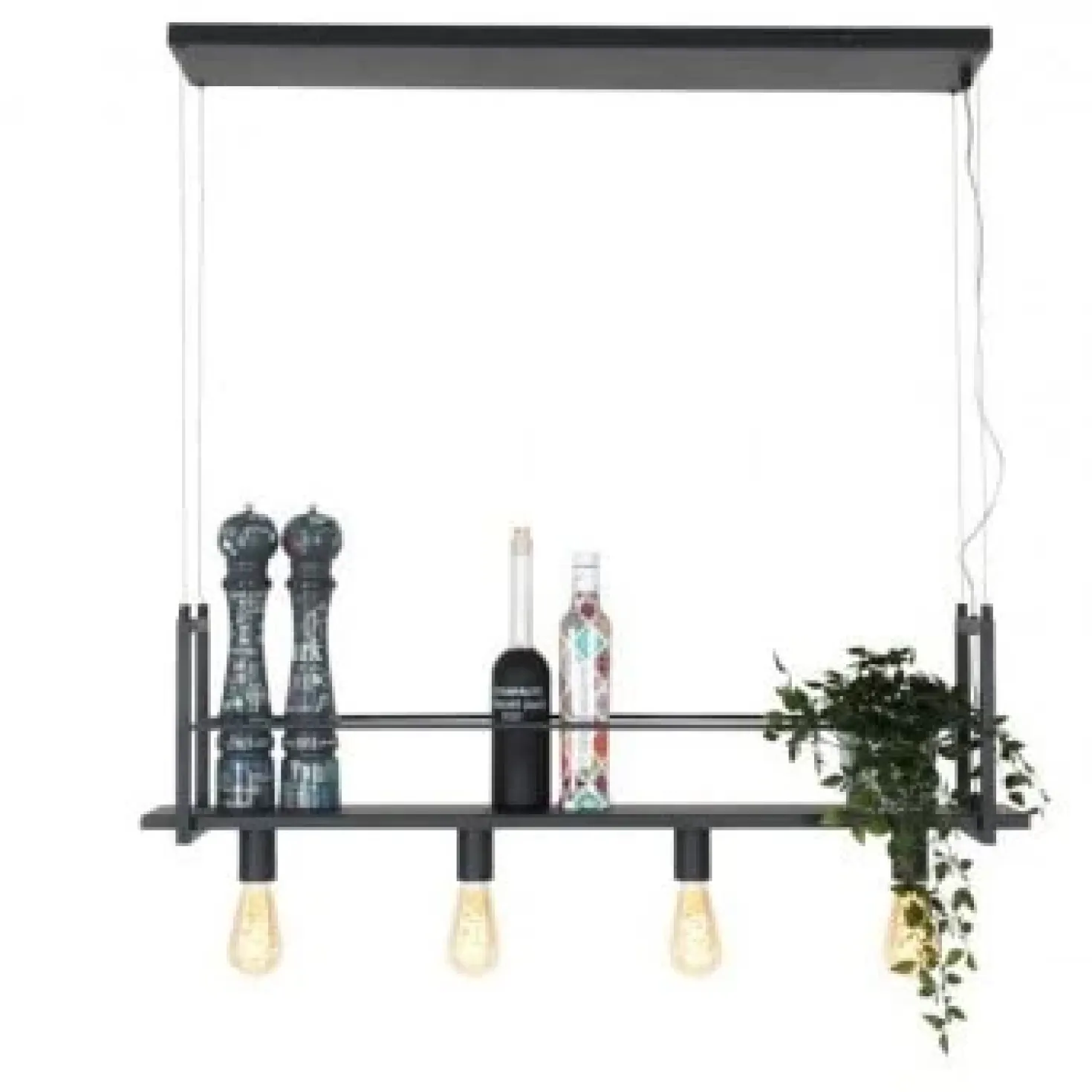 Hanglamp Buckley met rek 4-lichts