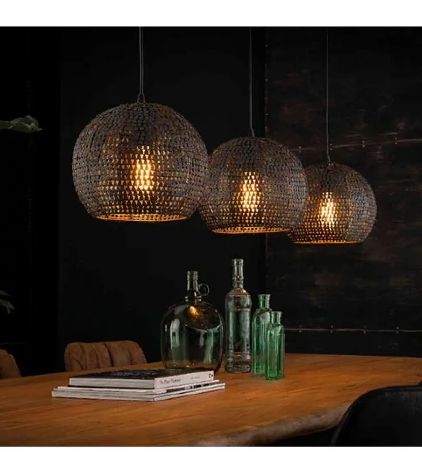 Hanglamp Cooper 3-lichts rond