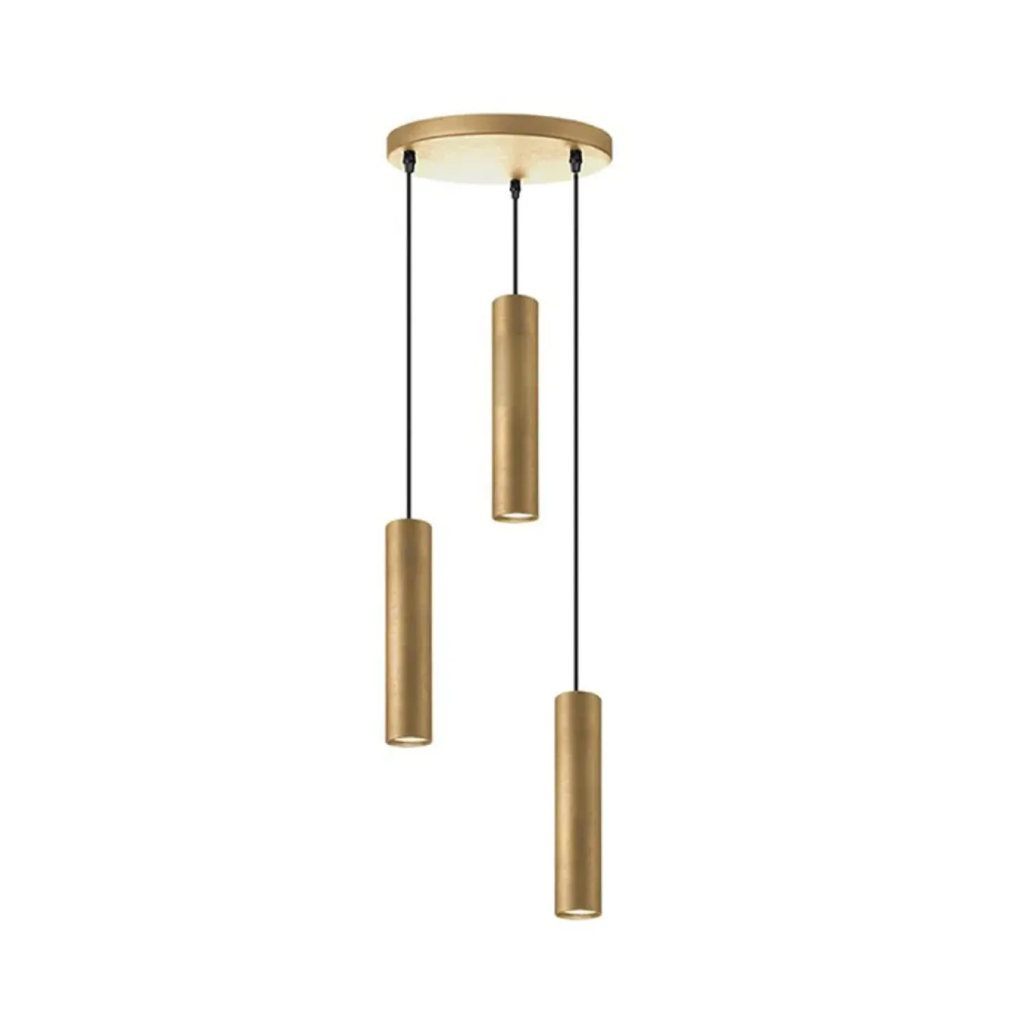 Hanglamp Ferroli Antiek goud Metaal 3-lichts