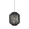 Hanglamp Ibiza Zwart Jute 1-Lichts Cilinder