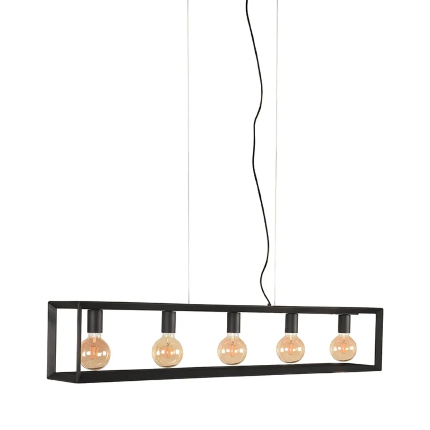 Hanglamp 5-lichts Tetto Zwart Metaal