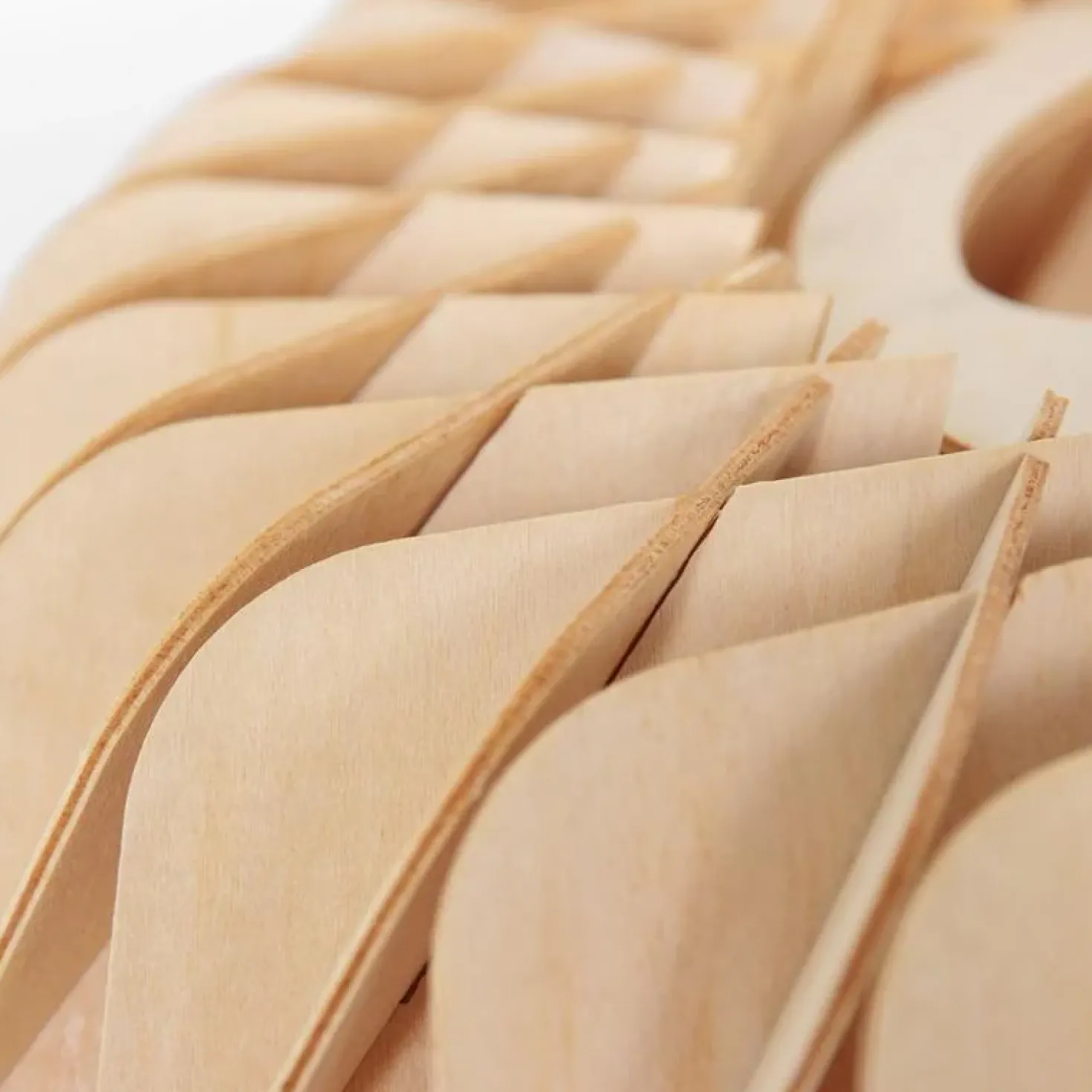 Hanglamp Maze 1-lichts licht hout