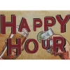 Happy Hour - metalen bord
