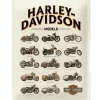 Harley-Davidson Models - metalen bord