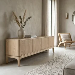 Harvey Tv meubel Eikenhout 4drs 170 cm