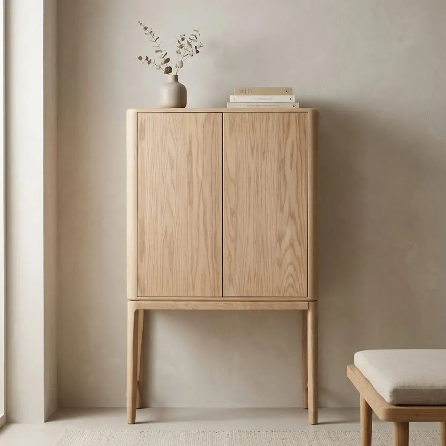 Harvey Wandkast Eikenhout 90 cm