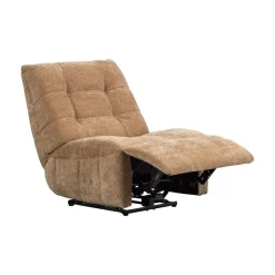 Hein Relaxfauteuil elektrisch geweven rib lichtbruin