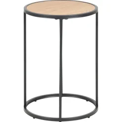 Hektor Bijzettafel Rond Naturel 40cm