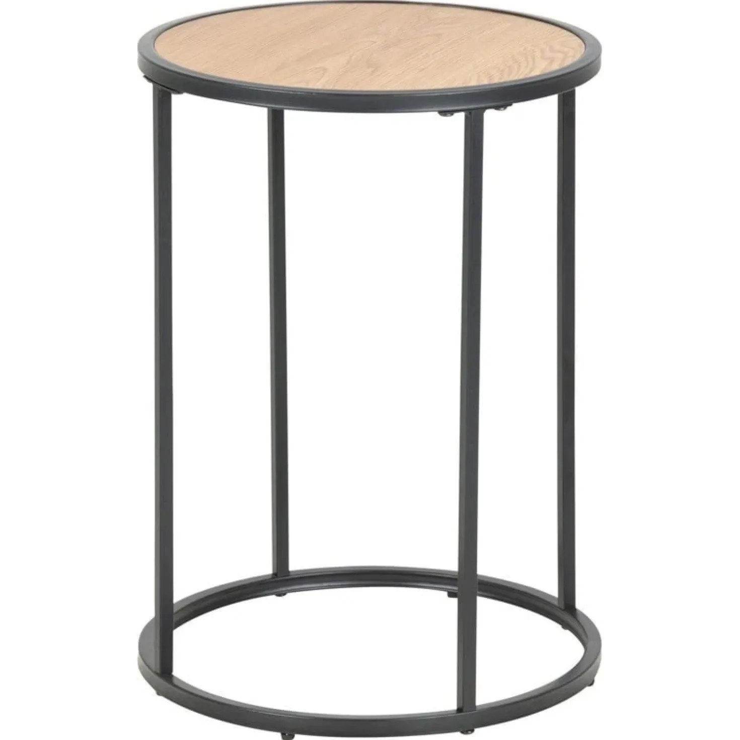 Hektor Bijzettafel Rond Naturel 40cm