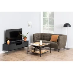 Hektor Tv meubel Zwart 140cm