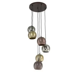 Helios 6-lichts Hanglamp getrapt
