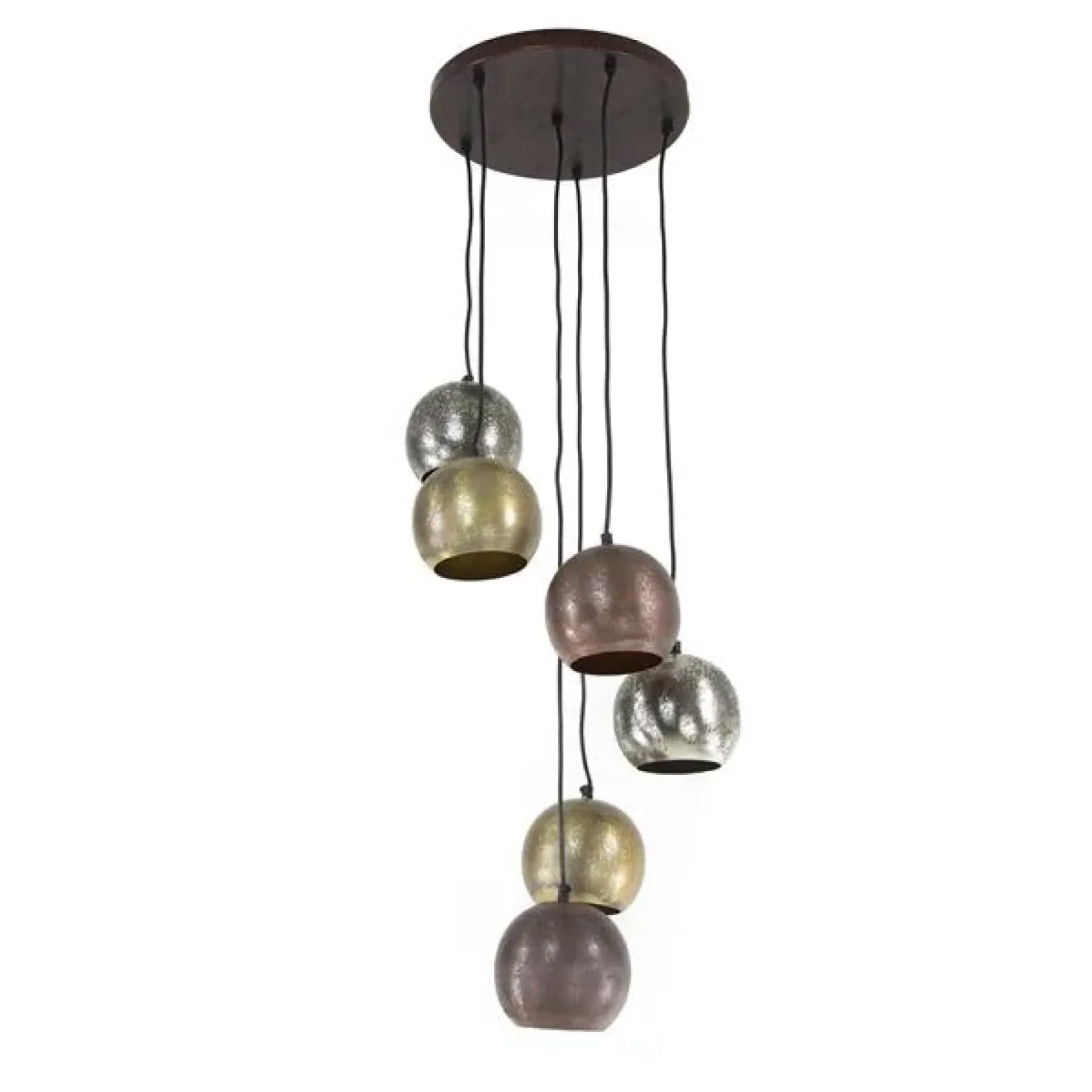 Helios 6-lichts Hanglamp getrapt
