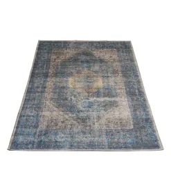 Hoomay vloerkleed vintage rechthoek groen/blauw