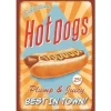 Hot Dogs - metalen bord
