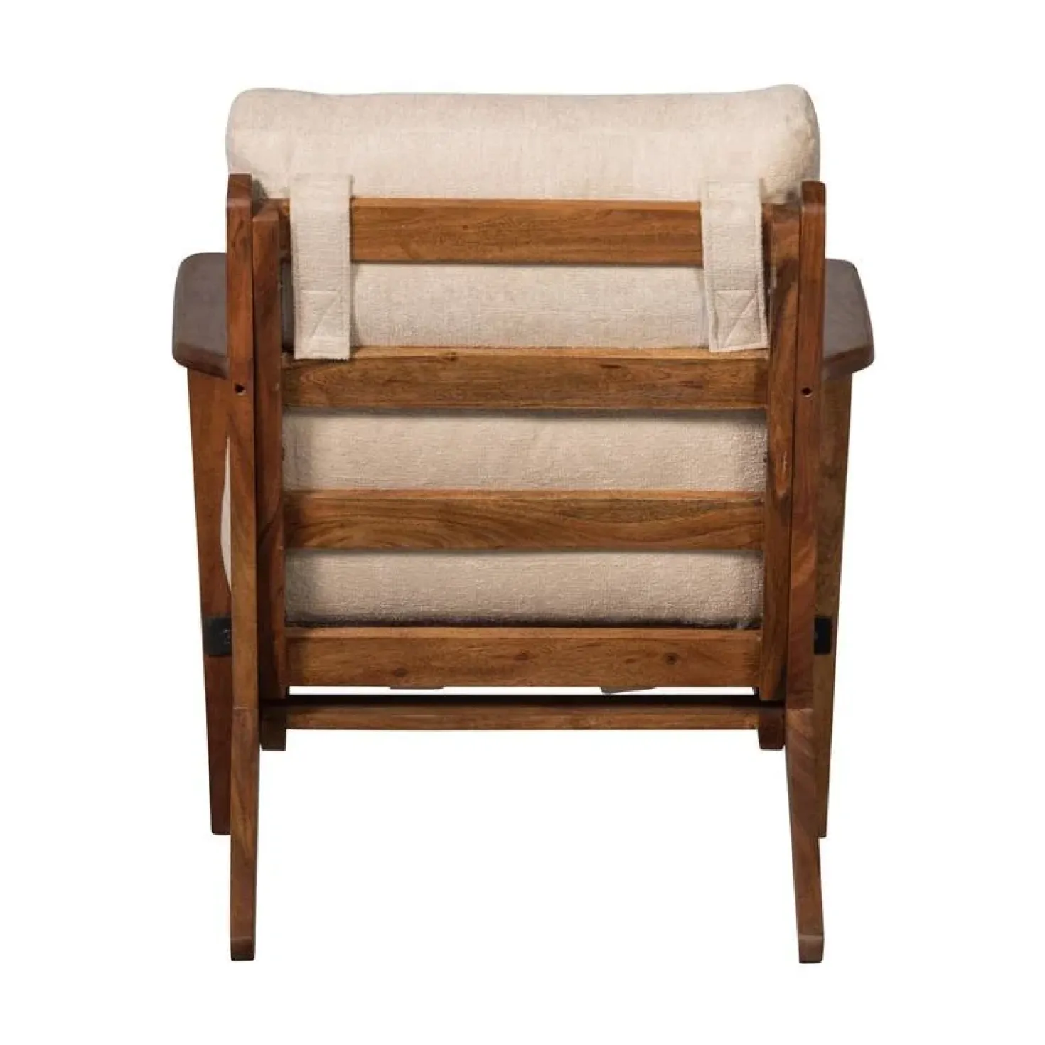 Houston Fauteuil bouclé/hout naturel