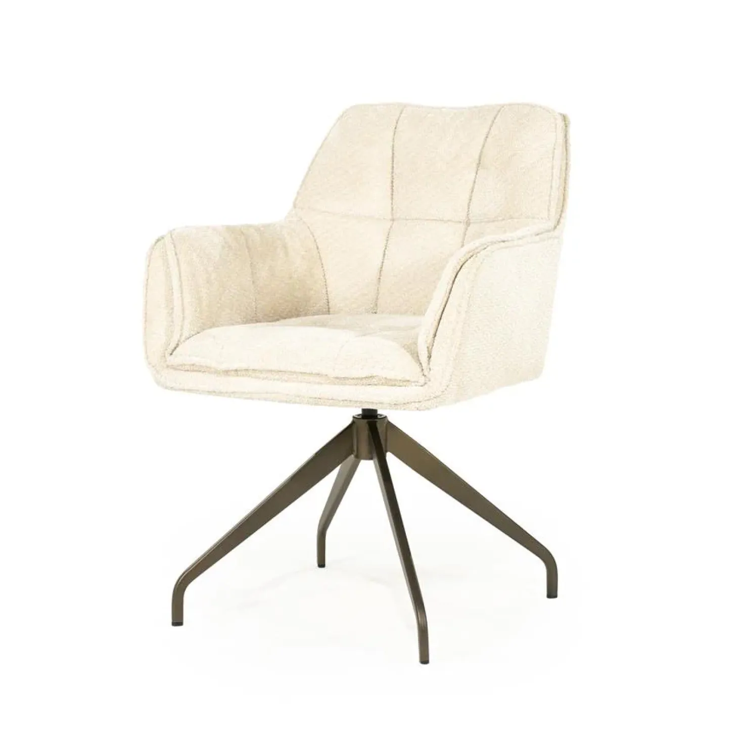 Hugo Eetkamerstoel Beige stof