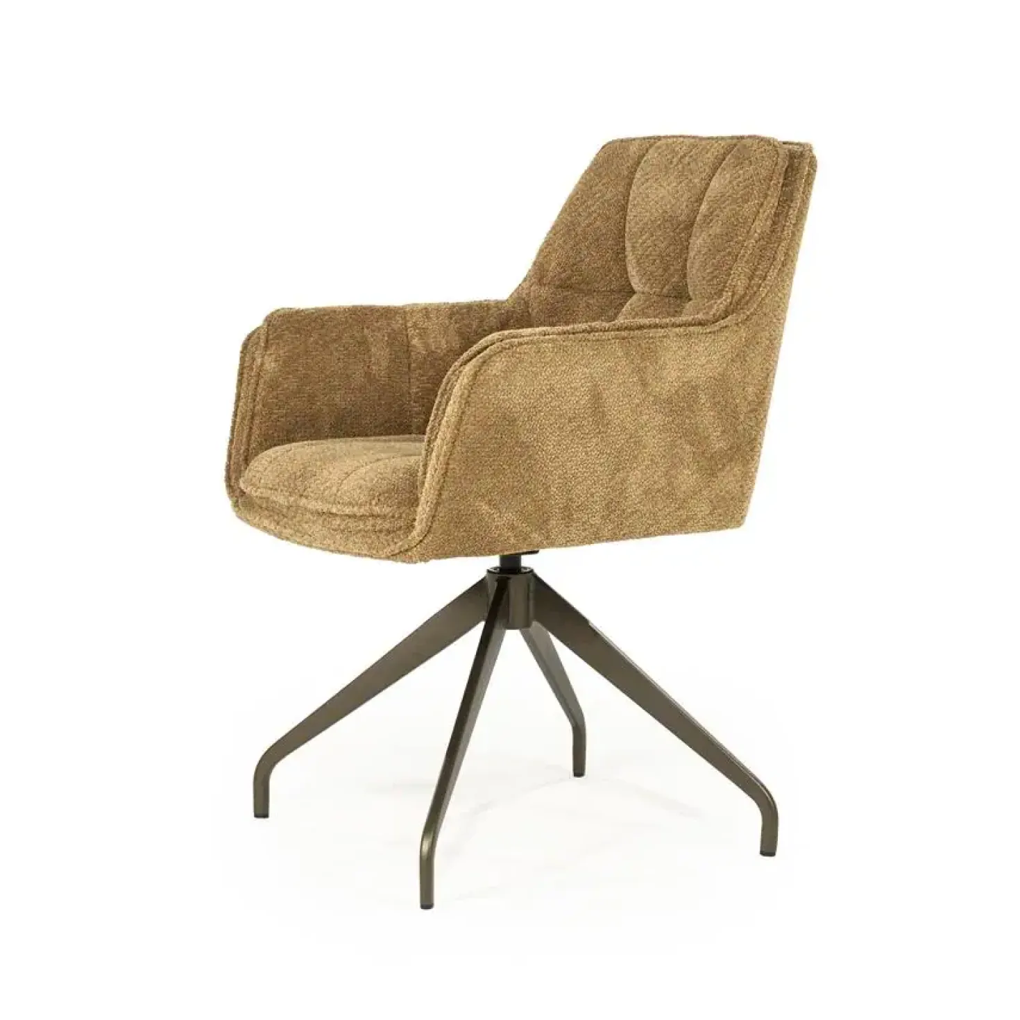 Hugo Eetkamerstoel Mosterd stof