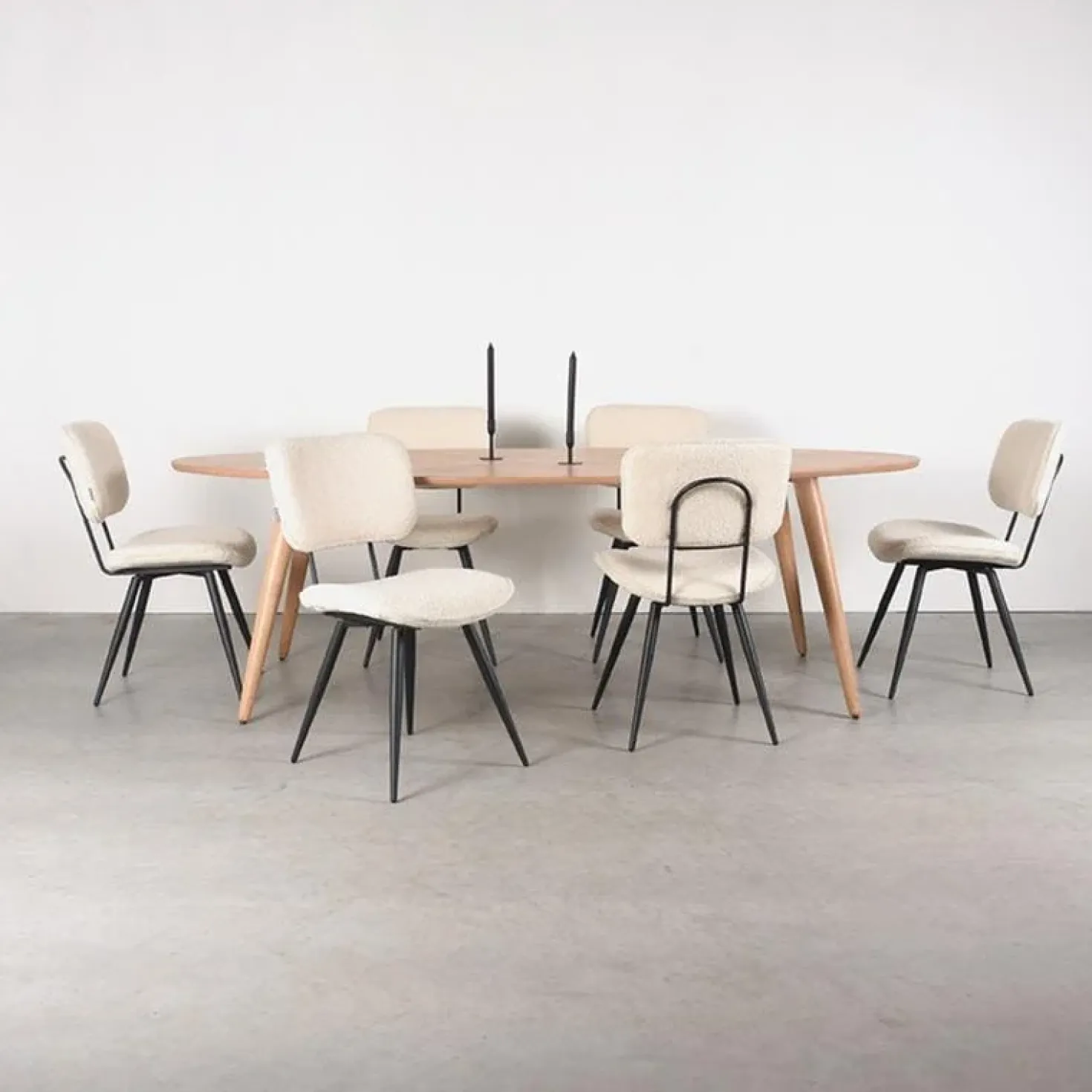 Ines Eetkamertafel Naturel Eiken 210 cm