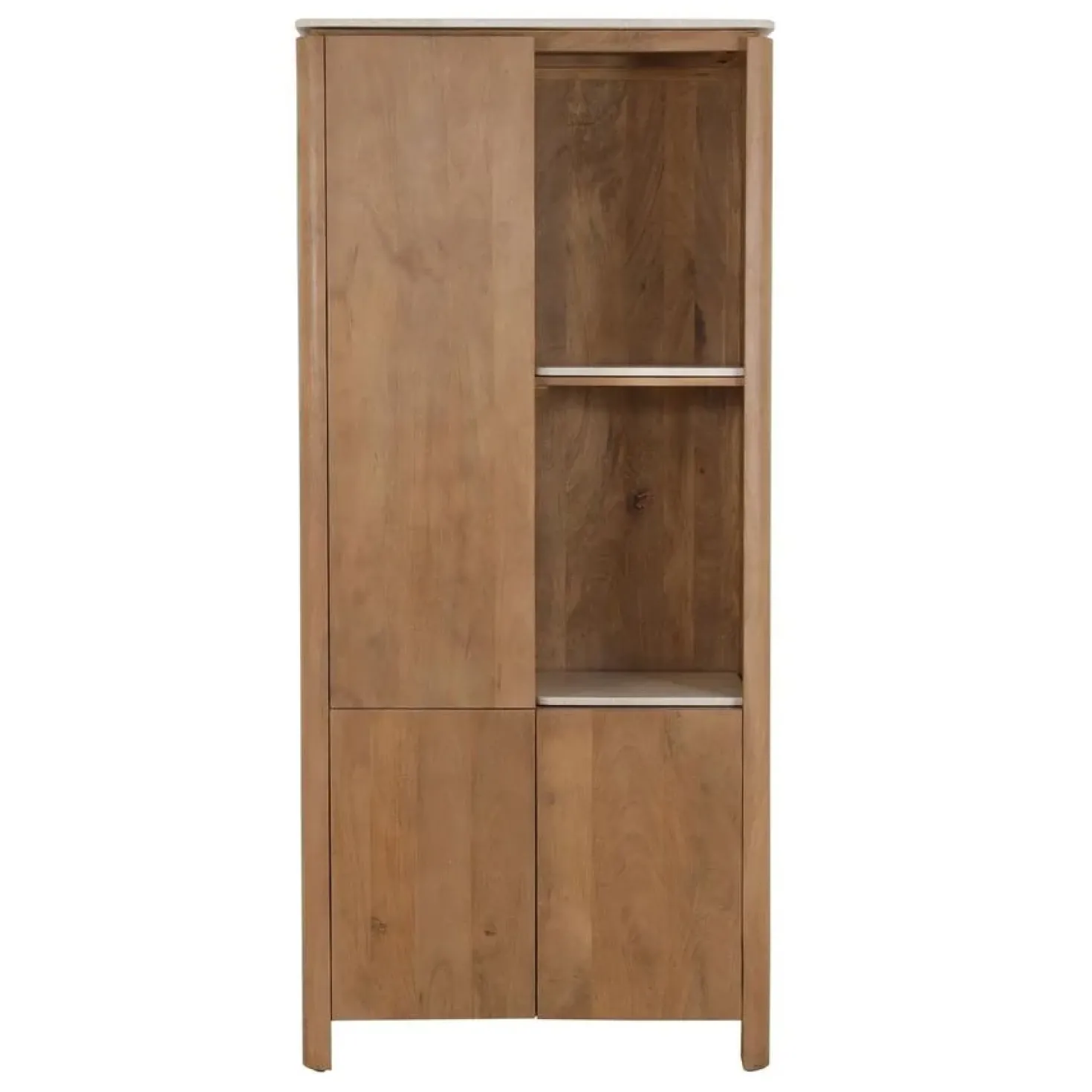 Inglegplank Dallas Vakkenkast Beige Marmer Set van 2