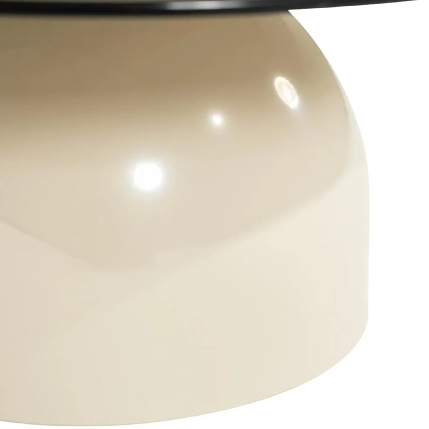 Irona Bijzettafel rond Beige 39cm