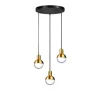 James 3-lichts hanglamp goud