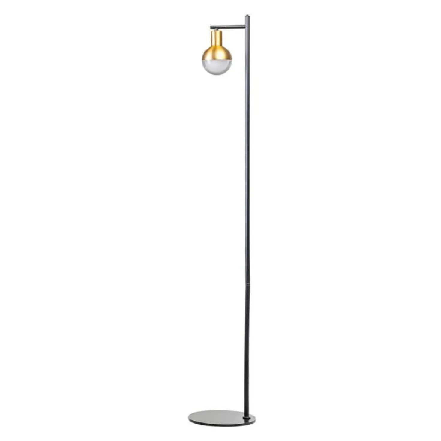 James 1-lichts vloerlamp goud