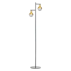 James 2-lichts vloerlamp goud