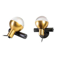 James 1-lichts wandlamp goud