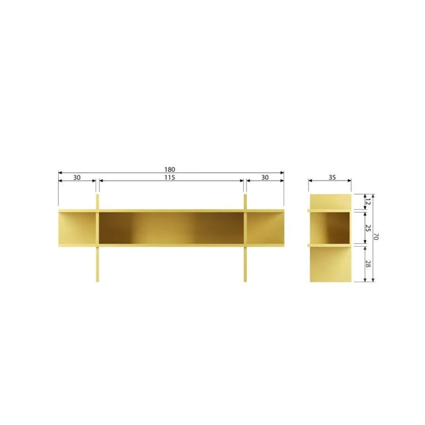 Jana Sidetable grenen grijs 180cm