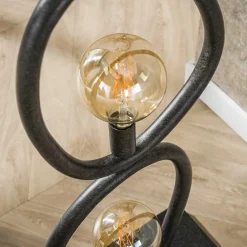 Jane 4-lichts Vloerlamp Artic zwart