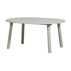 Janne Uitschuifbare eettafel rond eiken dakargrau 120/160/200cm