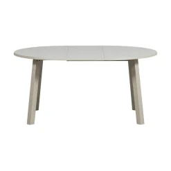 Janne Uitschuifbare eettafel rond eiken dakargrau 120/160/200cm