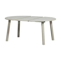 Janne Uitschuifbare eettafel rond eiken dakargrau 120/160/200cm