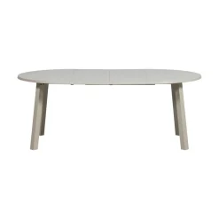 Janne Uitschuifbare eettafel rond eiken dakargrau 120/160/200cm