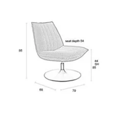 Jared fauteuil Bruin Boucle