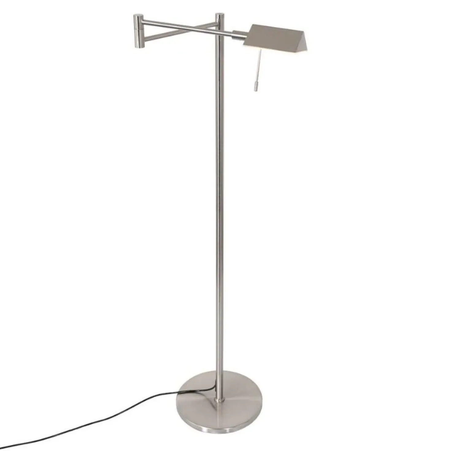 Jasmijn 1-lichts Booglamp Staal