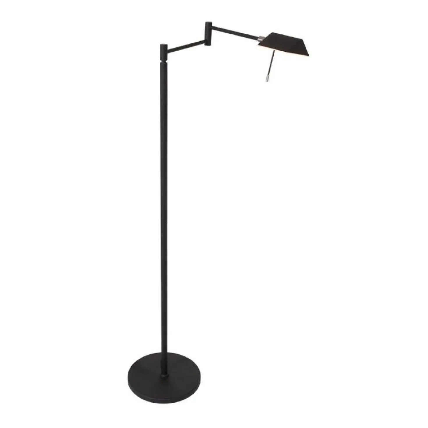 Jasmijn 1-lichts Booglamp Zwart
