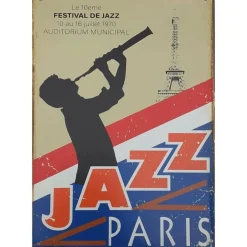 Jazz Festival - metalen bord
