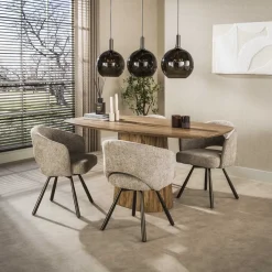 Jean Eettafel Deens ovaal Mangohout 180cm