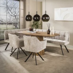 Jean Eettafel Deens ovaal Mangohout 180cm