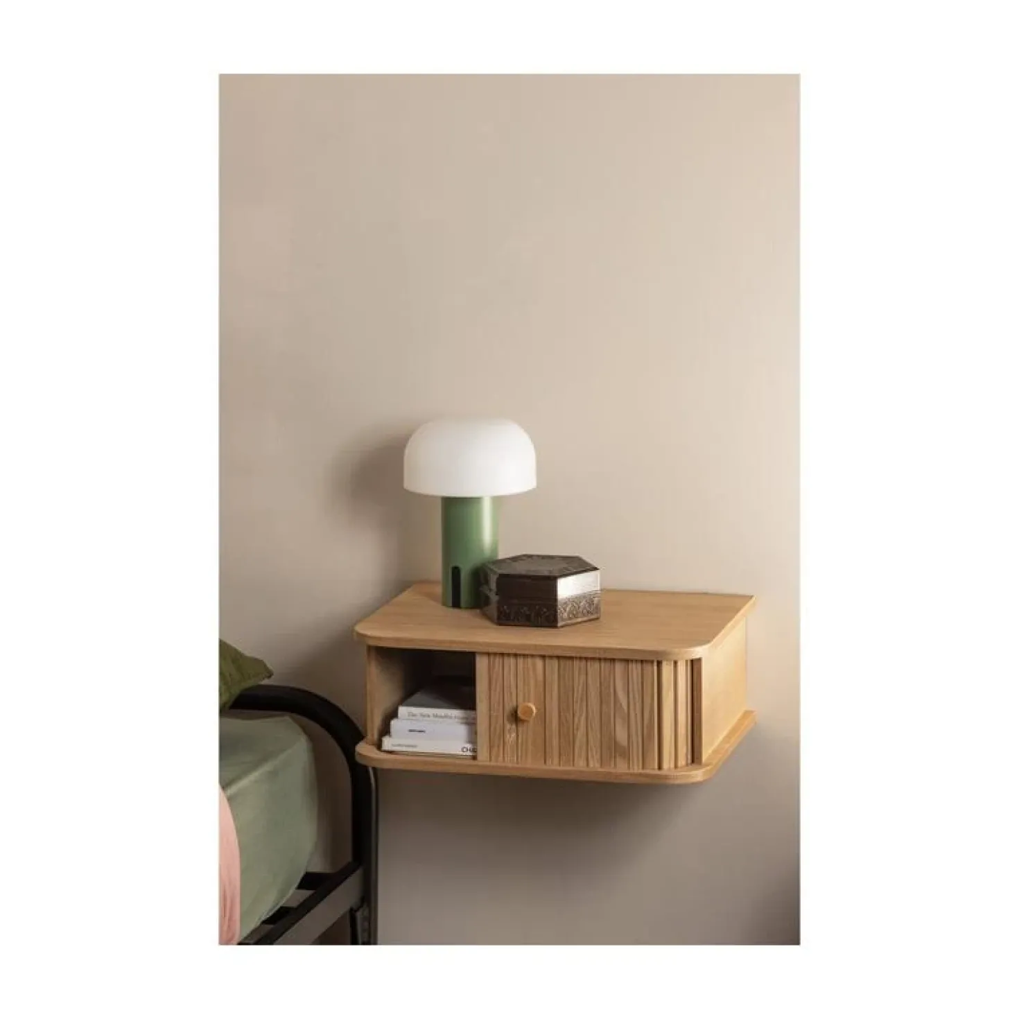 Jena Hangend nachtkastje links/rechts MDF/grenen naturel 40cm