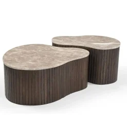 Jenny Salontafel organisch Marmer 84cm