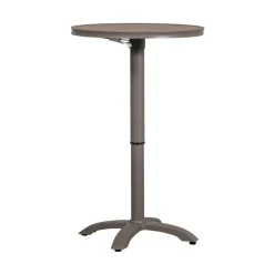 Jeppe Hoogte verstelbare bartafel tuin aluminium bruin/grijs 70cm