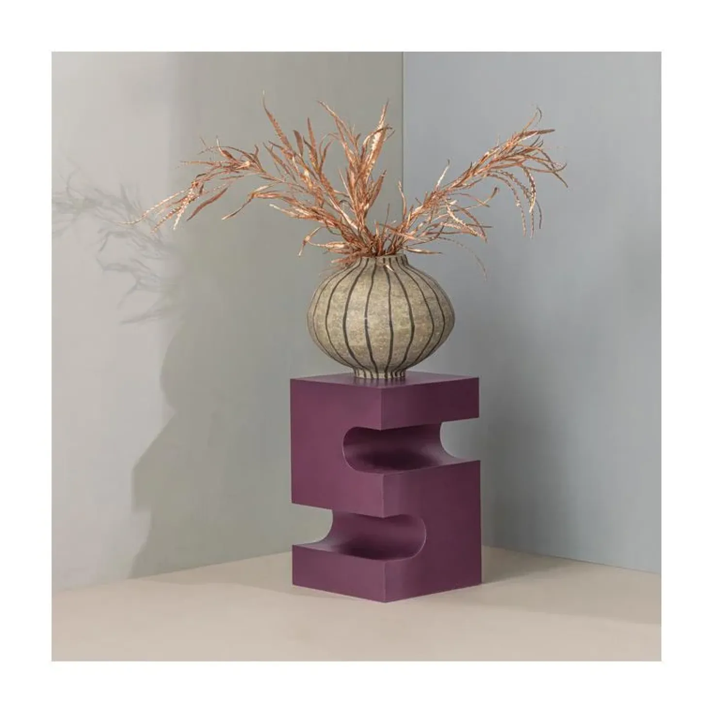 Jessa Bijzettafel Paars 30cm